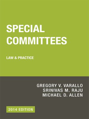 cover image of Special Committees